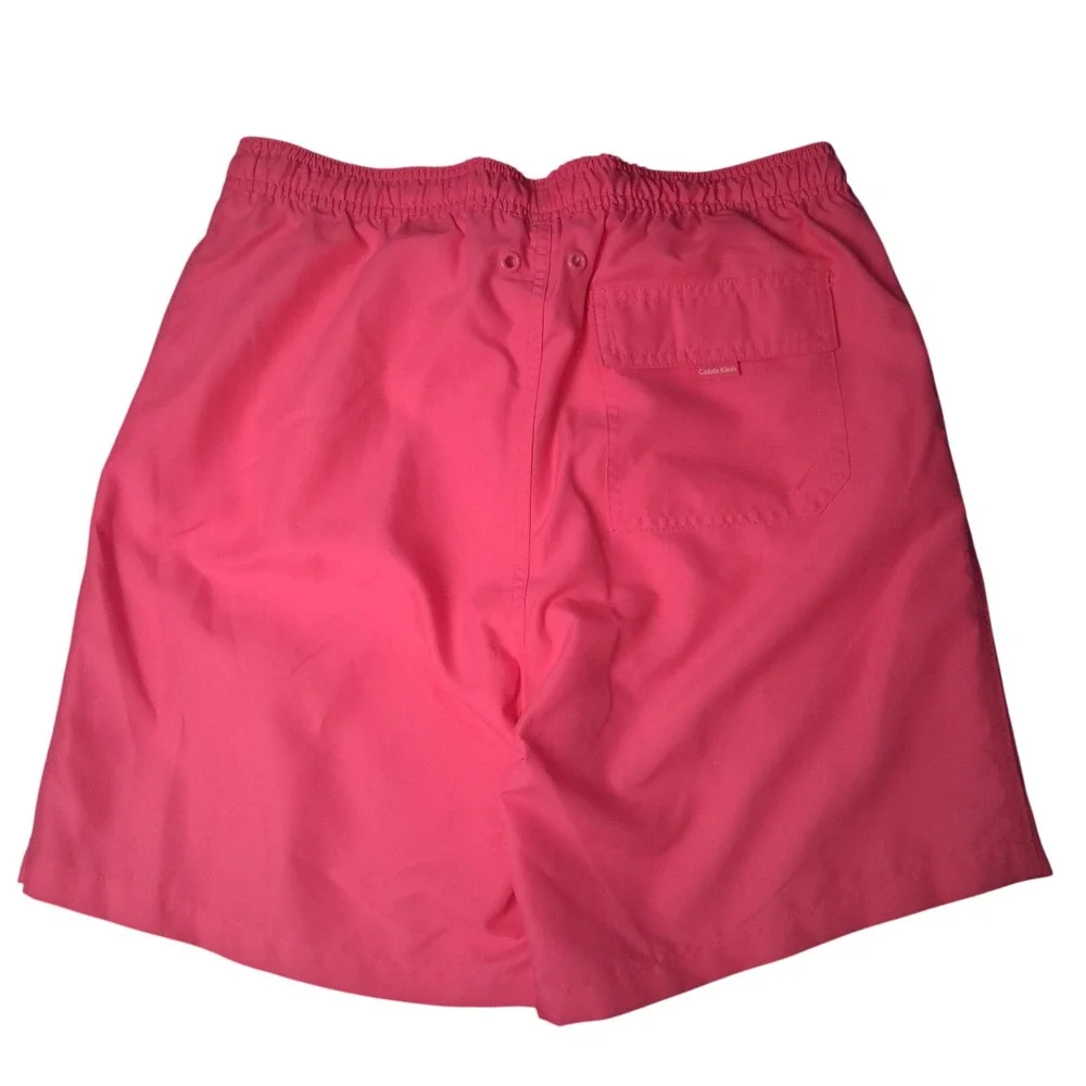 Calvin Klein Men's‎ Swim Shorts, Med, Pink, Pockets Galor